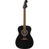 Fender Электроакустическая гитара Monterey Standard, Гриф из ореха, Черный топ с мягким чехлом