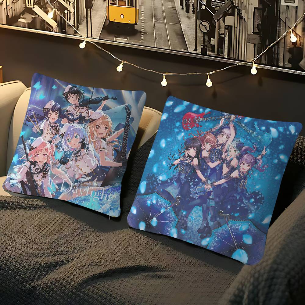 Cute B-Bang D-Dream Personalized Picture Text Home Decorative Pillows Household Gifts 45x45cm