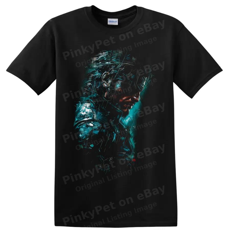 Metal Gear Solid Venom Snake Cyberpunk Portrait T Shirt Gamer Graphic Tee Art