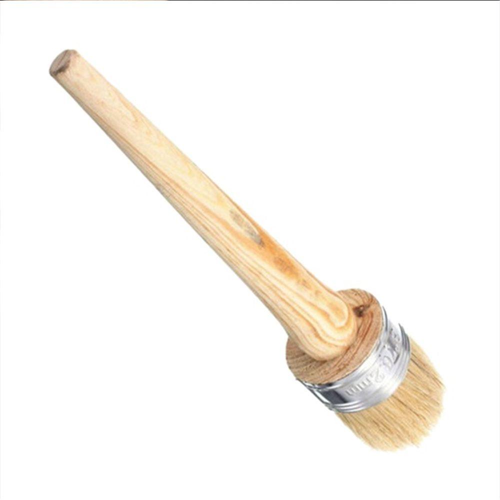 Artist Tools Craft Car Cleaning Wooden Handle Oil Paint Brush Bristle Chalk Painting Tool