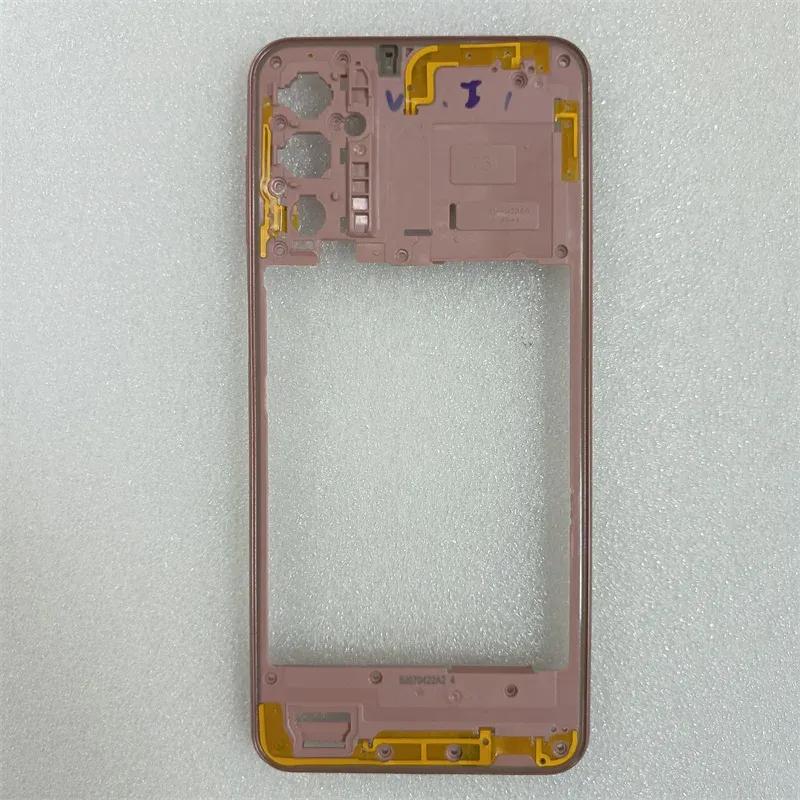Для Samsung Galaxy M23 5G M236 Средняя рамка корпуса Центральная рамка с кнопками питания и громкости Запасные части