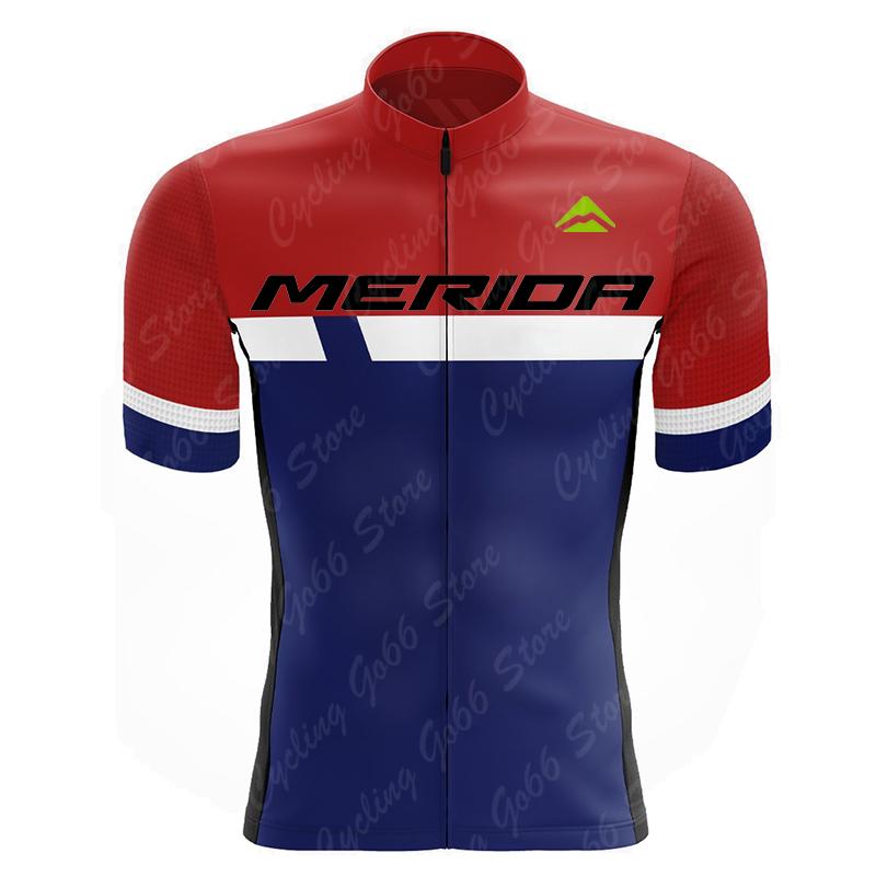 Merida Men's Summer Short Sleeve Cycling Jersey UV Protection Ropa Ciclismo Racing Bike Wear Shirts Maillot Bicycle Clothing