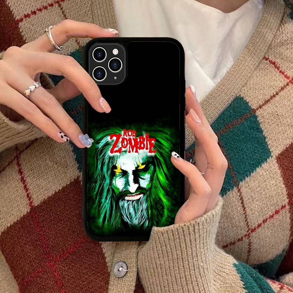 Ретро Чехол для телефона Singer R-Rob Z-Zombie Беспроводная зарядка PC+TPU Для IPhone 11 12 13 14 15 16 17 Pro Max Plus Чехол