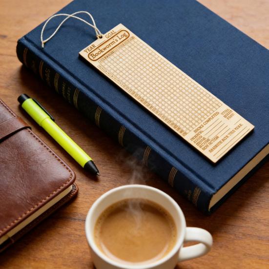 Деревянная закладка для книг с функциональными перегородками, трекер чтения, стильный аксессуар для книг, планировщик чтения, подарок для читателей.