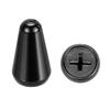 Uxcell ST Guitar Way Pickup Switch Tip Cloth Hole ID X Metal Toggle Switch Knob Caps for Electric Guitar Good Replacement Black 2pcs 3/5 4.7 3.8mm