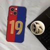 №19 Футбол L-Ламин Y-Ямаль Чехол для телефона Для iPhone 16,15,14,13,12,11,Pro,XS,Max,XR,Plus,E,SE4,Mini Черный Мягкий чехол