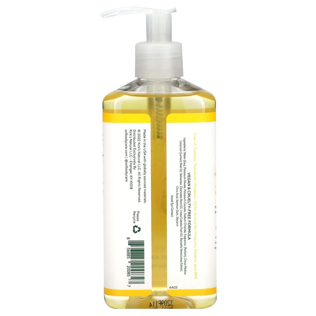 SoF Nourishing Hand Wash, Lemon Verbena, 8 Fl Oz (236 Ml)