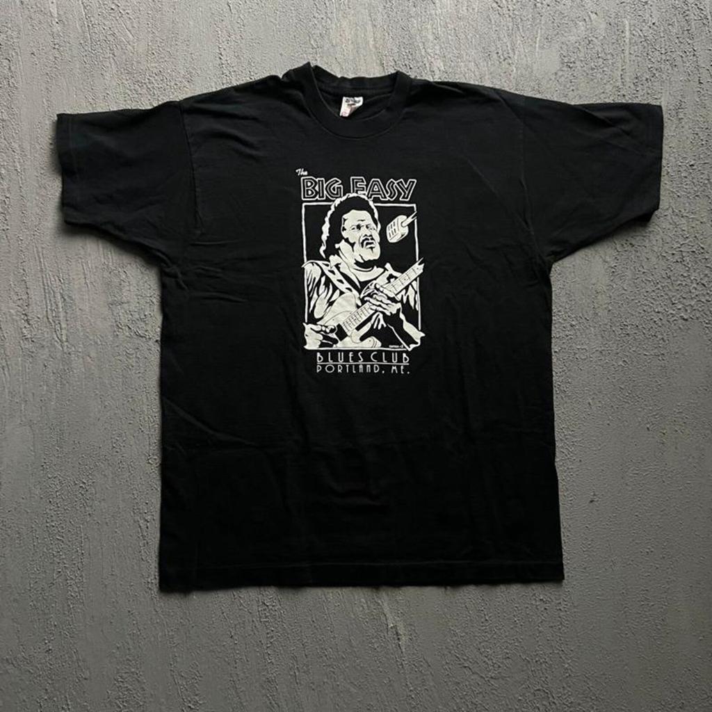 Vintage The Big Easy Shirt XL Black 1990s Blues Club Portland Jazz