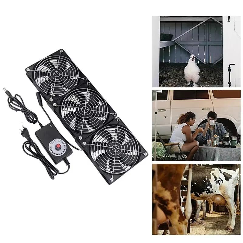 120mm USB Powered PC Router Fans With Speed Controller High Airflow Cooling Fan For Router Modem Receiver, Farm Cooling Fan