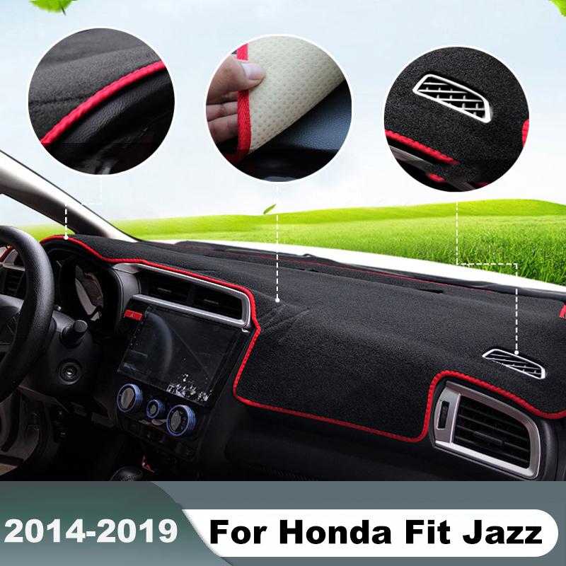 For Honda Jazz Fit 3rd GK5 2014 2015 2016 2017 2018 Car Dashboard Cover Anti-UV Non-slip Mat Avoid Light Pad Accessories