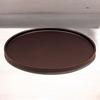 DX1 Shaku Round Tray Meta Fugen Lacquerware Made in Japan J-kitchens (Tray) Brown, Lacquer, Non-Slip, 33cm, (ABS Resin),