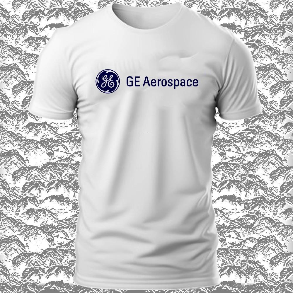 GE Aerospace Логотип 1980-х Американская мужская футболка Смешной Размер S-5XL Сделано в США Унисекс Футболка