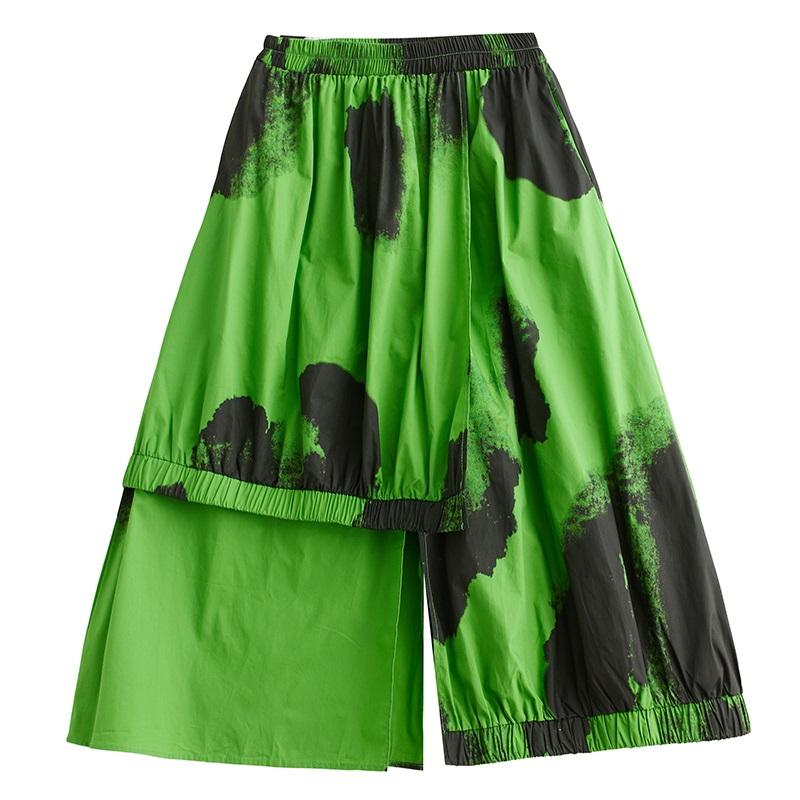 Хлопковая винтажная свободная длинная женская юбка больших размеров с высокой талией, весна-лето-осень