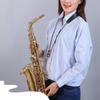 PU Leathers Padded Saxophone Adjustable Neck Strap with Snap Hook for Alto Tenors Soprano Baritone Sax Music Accessories
