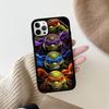 Cartoon N-Ninja T-Turtles For IPhone 17 16 15 14 13 12 11 Mini Pro Max Plus PC+TPU Back Phone Cover