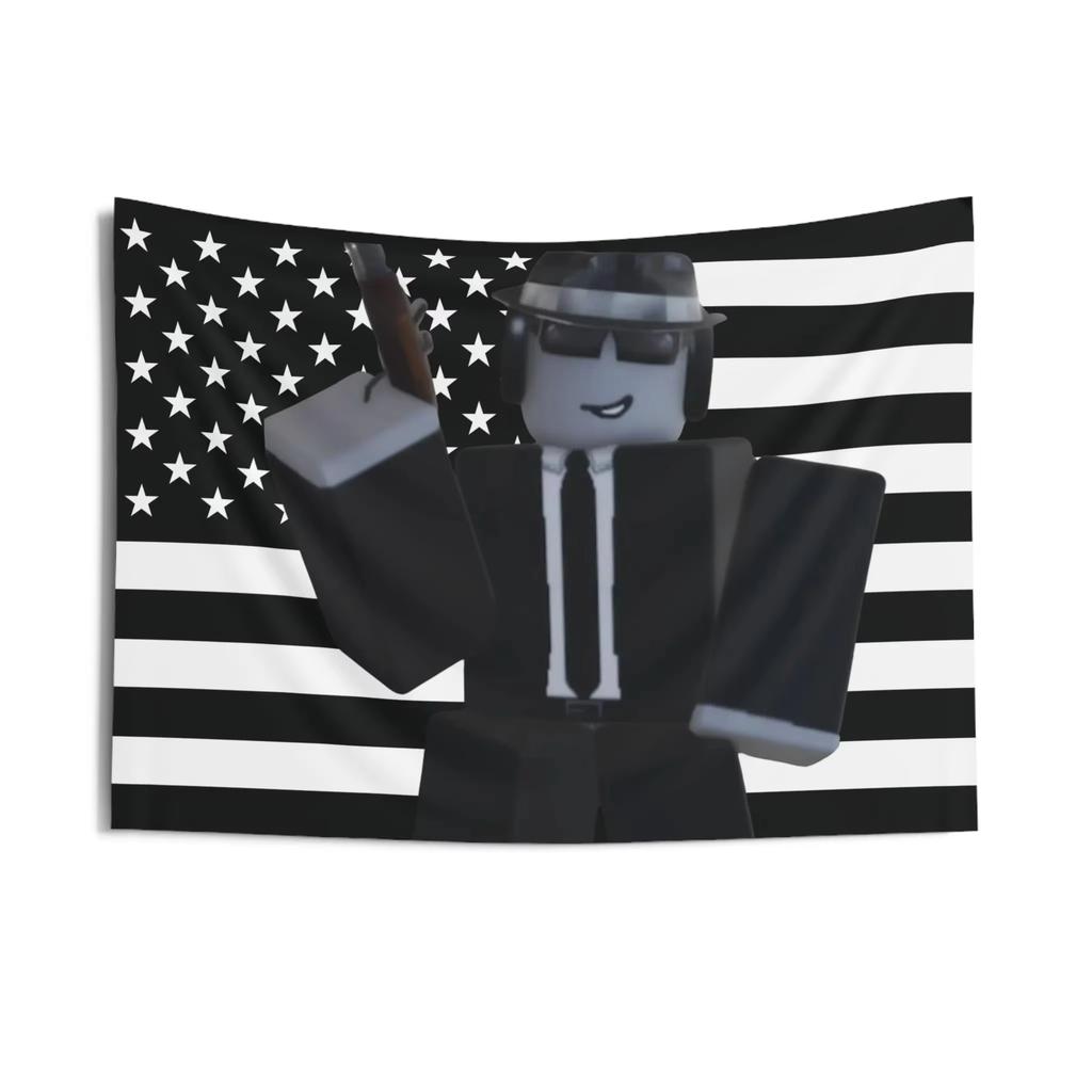 Gamers American Flag Tapestry Game Room Wall Art Decor Gift for Gamers Dorm Bedroom Flat Print