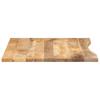 Vidaxl Blat Biurka, Z Wycięciem, 100X80X2,5 Cm, Surowe Drewno Mango