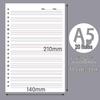 Четырехсторонний сменный блок для записной книжки Partner: B5 и A5, 26/20 Отверстий, Бумага в Линейку/Клетку
