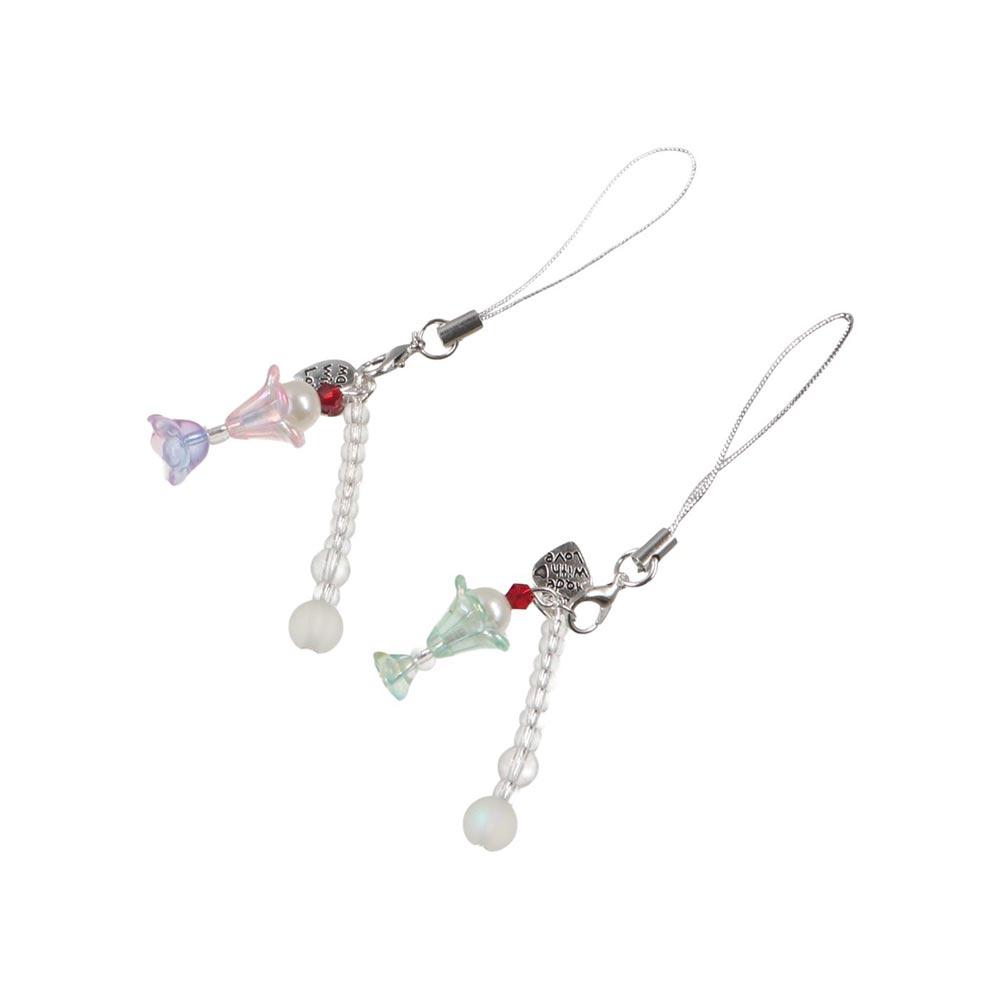 Ocean Style Jelly Fish Pendant Cellphone Strap Mobile Phone Chain Y2K Phone Lanyard Bag Keychain