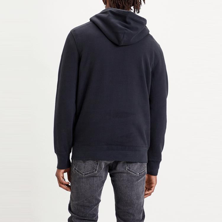 Мужская толстовка с капюшоном Levis Embroidered Logo Print Черный 34581-0001