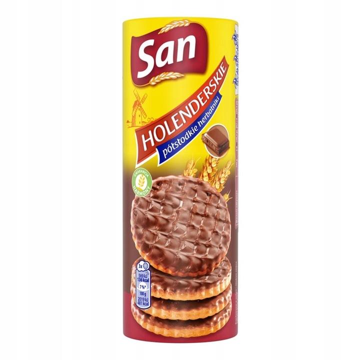 San Łakotki Ciastka Holenderskie Z Czekoladą 170 G