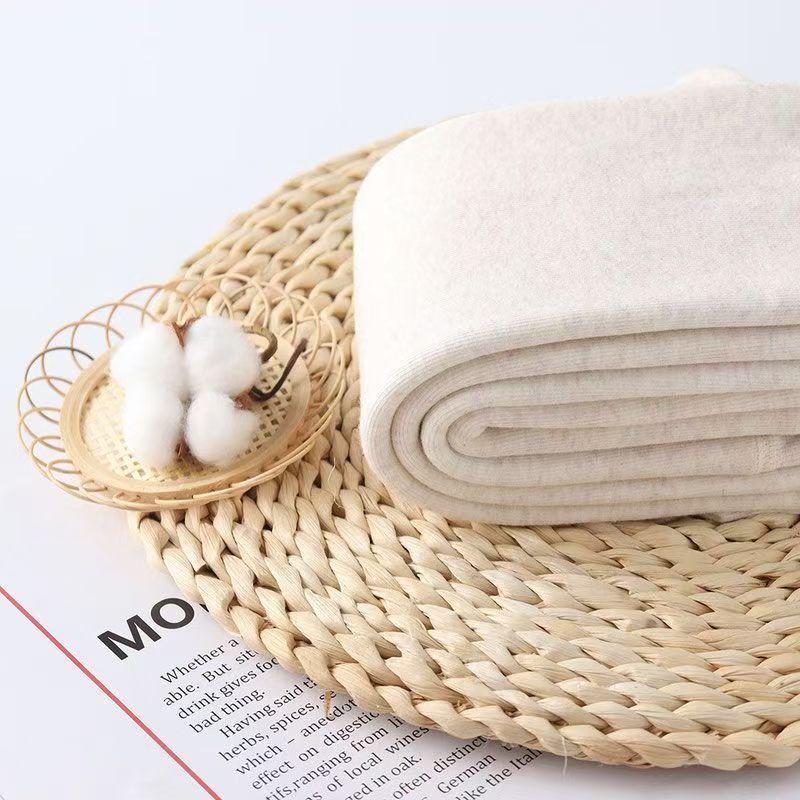 Женские флисовые леггинсы в рубчик из полосатого хлопка: Плотные колготки с высокой талией для осени/зимы, утягивающие и теплые.