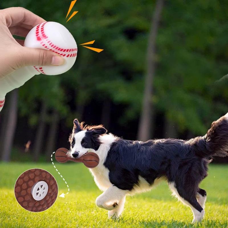 Dog Squeaky Chew Toy - Durable Plastic Corn/Chicken Leg Design, Dental Health & Boredom Relief for Puppies