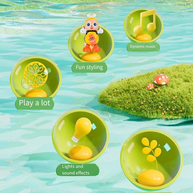 Музыкальная ползающая детская игрушка со светодиодным световым шоу, образовательный робот, подарок для детей для раннего развития