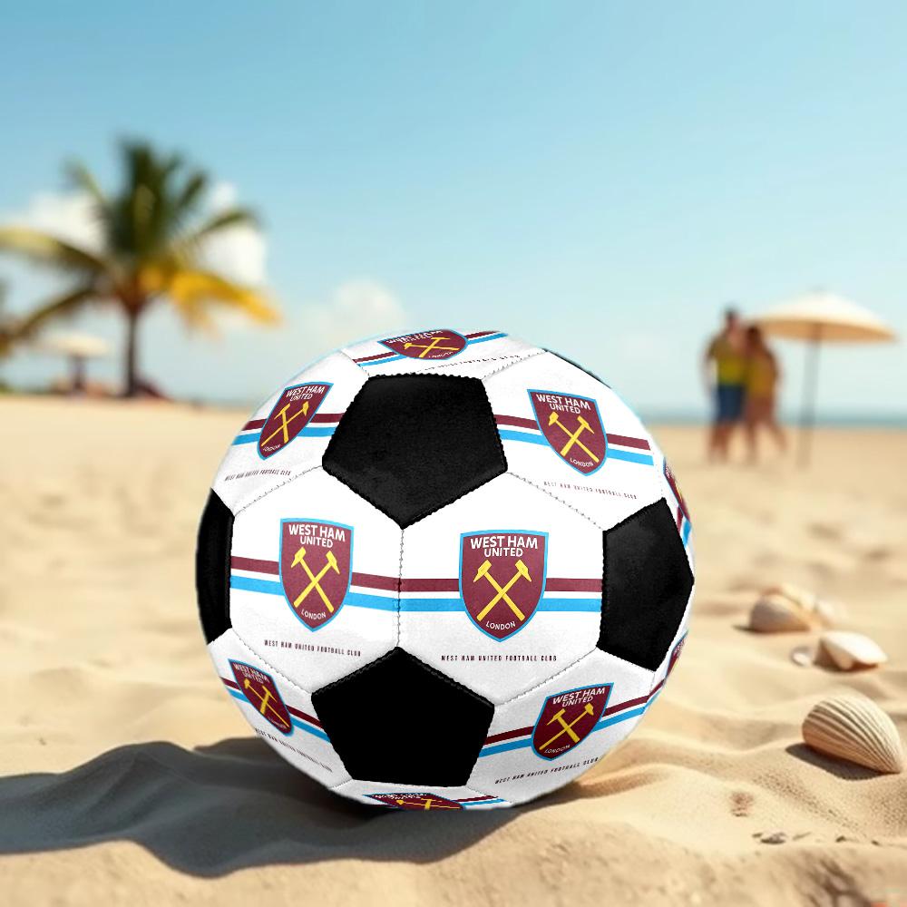 Футбольный мяч West Ham United F.C. Цветной Для всех возрастов Машинная строчка ПВХ Готов к соревнованиям Прочный Высокий отскок. РАЗМЕР5
