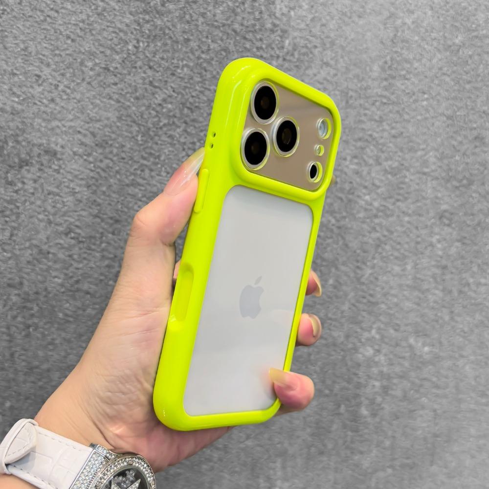 Поверните к 17 Прозрачный Конфетный Цвет Рамка DIY Чехол для Телефона Для iPhone 17 Pro Max Air 11 13 14 12 15 Pro 16 Plus Акриловая Задняя Крышка