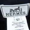 Pristine HERMES Casquette Dauville With serie buttons blue cashmere Women 57 Used