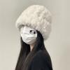 Thickened Plush Winter Hat Coldproof Warm Beanie Hats Cute Winter Fluffy Fur Hat\  Outdoor