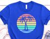Tropical Island Shirt, Palm Trees Sunset Shirt, Summer Holiday Tshirt, Beach Shirt, Hawaii Holiday T Shirt, Palm Beach Shirt
