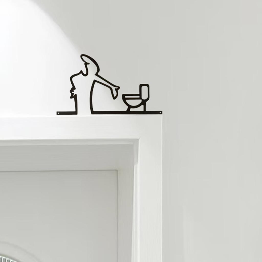 1Pc Iron Art Minimalist Wall Decor, Fun Wall Decoration, Minimalist Decoration, Home Wall Hanging, Home Wall Decor, Metal Wall Art