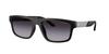 Солнцезащитные очки EMPORIO ARMANI матовые 50018G57 0EA4244U, черные, серые, градиентные, 57 мм,