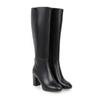Fashion Women Boots Over Knee Shoes Luxury Designer Zipper Clogs Platform Over-the-Knee High Heel Fashion Rubber Ladies Solid Fabric Squ