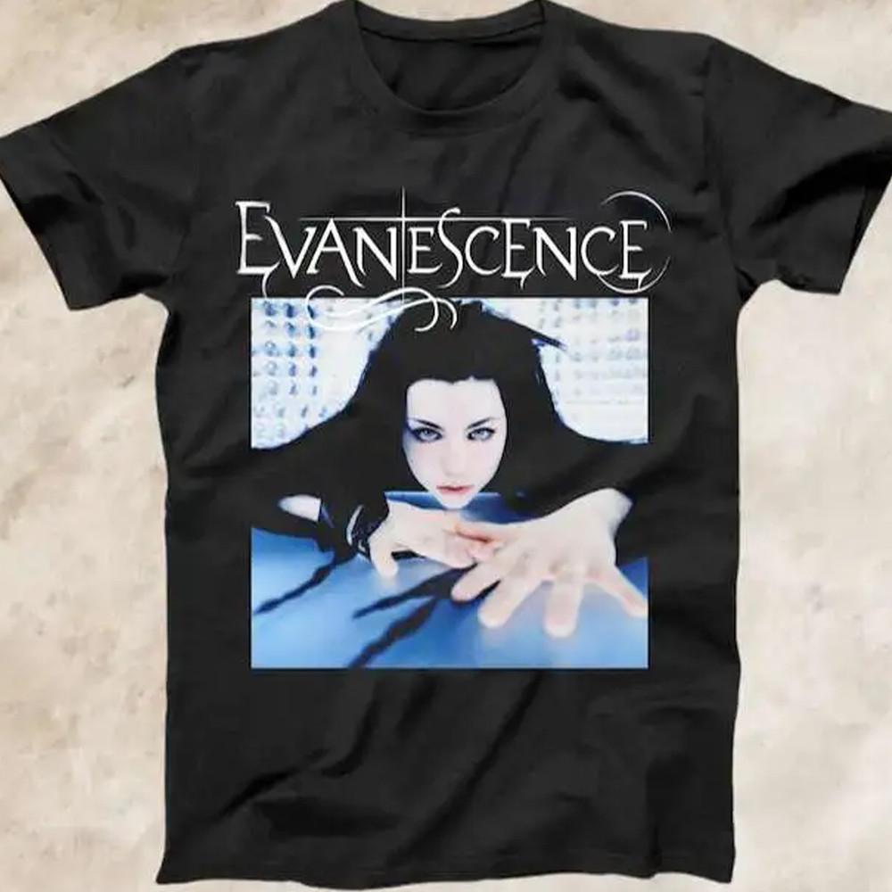 Группа Evanescence Эми Ли черная с коротким рукавом S до 5XL Унисекс Футболка 1F865 Унисекс Футболка