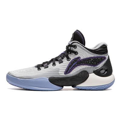Баскетбольные кроссовки Li Ning YOUNG 18, удобные, амортизирующие, прочные, средней высоты, детские, цвет черный, серый, синий YKBU062-1