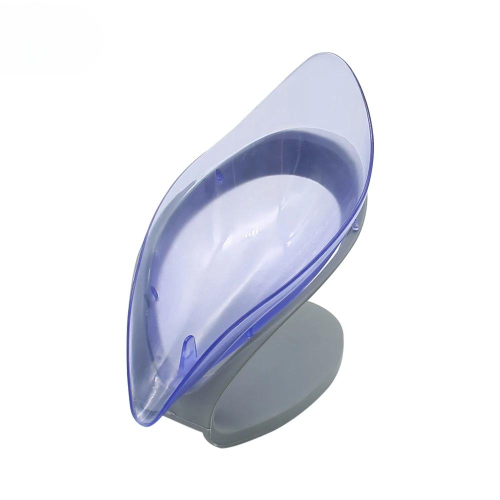 Держатель для мыла в ванной в форме листа, Мыльница для кухонного мыла и губки, Контейнер для хранения, Нескользящий, С дренажем, Аксессуар для ванной