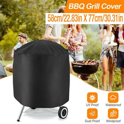 Чехол для газового гриля BBQ, круглый, для гриля Patio Fire Pitch, водонепроницаемый, защита от непогоды