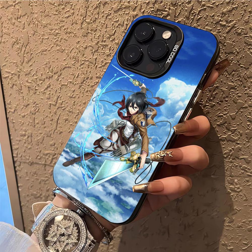 Чехол для телефона Атака на Титанов Микаса Аккерман Чехол для телефона Для iPhone 14 16 15 11 12 13 Pro Max Mini Plus Ударопрочный чехол