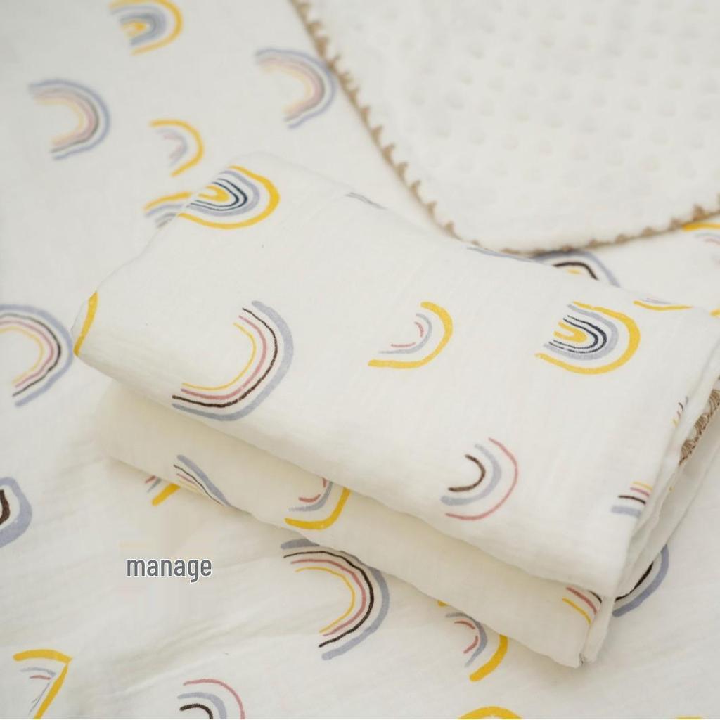 Cartoon Pattern Pure Cotton Baby Blanket & Bath Towel