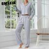 Женская пижама Осень и Зима Утолщенная С длинным рукавом Кардиган Брюки Двойка Домашняя одежда