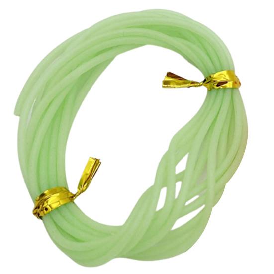 2м Рыболовная Светящаяся Трубка Гибкая Износостойкая Светящаяся в Темноте Против Запутывания Многоцелевая Рыболовная Зеленая/Розовая Ночная Рыбалка Мягкая Силиконовая Трубка