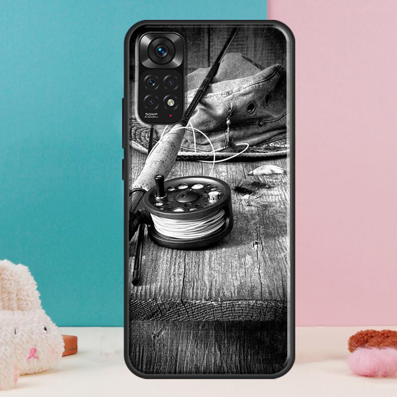 Чехол-картина для рыбалки для Xiaomi Redmi Note 13 Pro 14 12 11 9 10 9S 10S 11S 12S Redmi 14C 13C 10C 12C