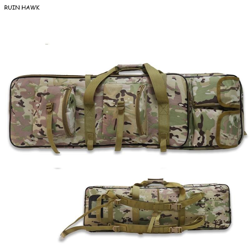 Multifunction Tactical Rifle Case Multi-pocket Airsoft Gun Bag Wear-resistant Hunting Bag High Capacity for Fishing Bag 3 SIZE 120/100/85cm
