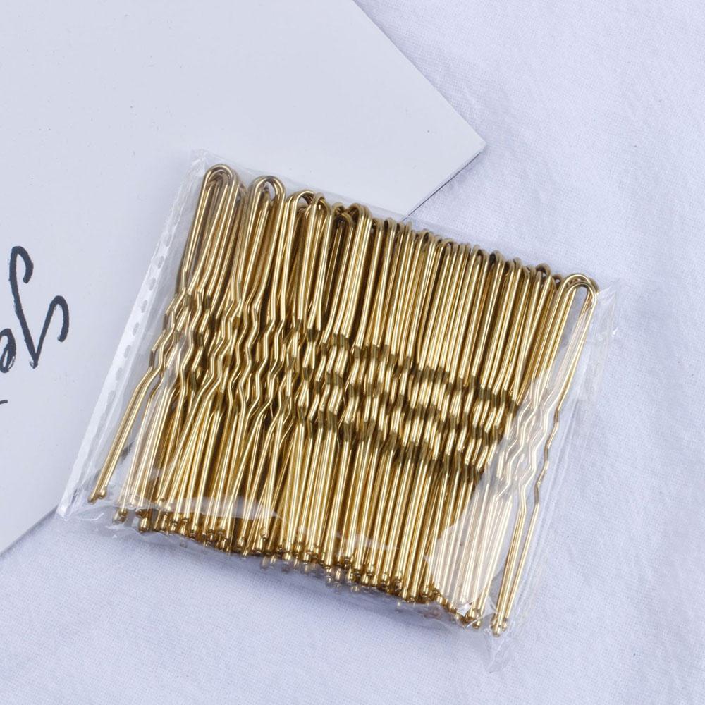 50 шт./пакет, 5 см, U-образные заколки из сплава, волнистые заколки для волос, простые металлические заколки, заколки, инструмент для свадебной прически, заколки для волос