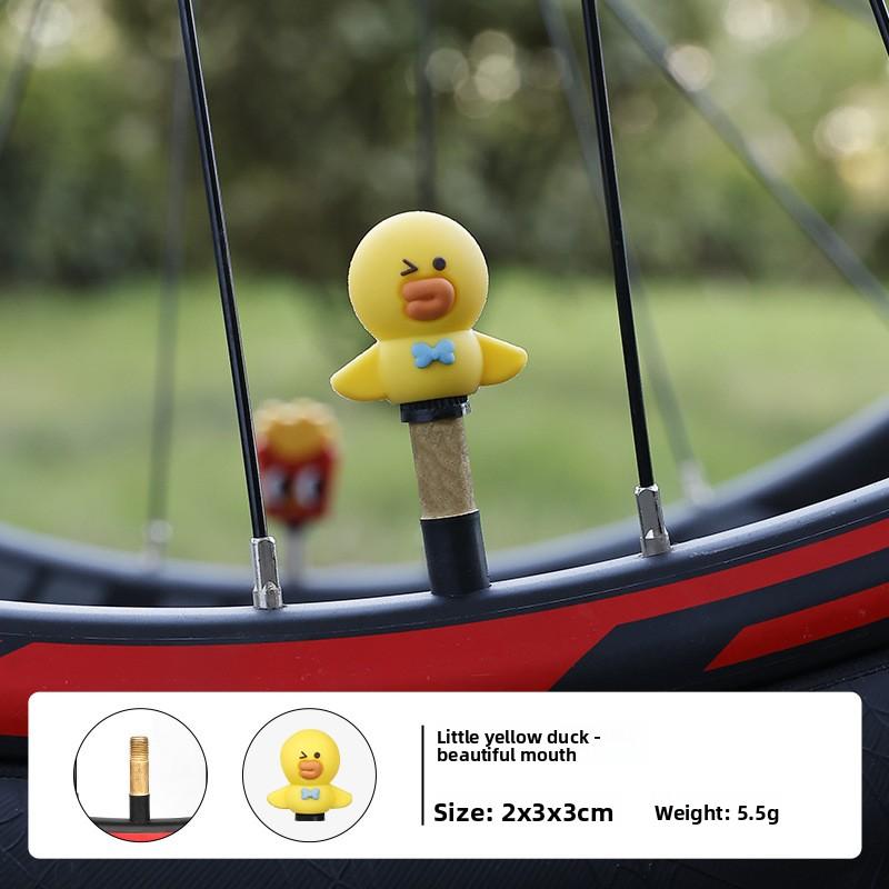 Колпачок ниппеля велосипеда Дорожный велосипед Силикон Креативный Мультяшный Водонепроницаемый Колпачок клапана Горный велосипед Декор Оборудование для езды