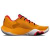 Under Armour Spawn 4 Round Toe Lace-Up Shock Absorbing Non-Slip Wear-Resistant Low-Top Basketball Shoes Men Sneaker Yellow Orange 3024971-800