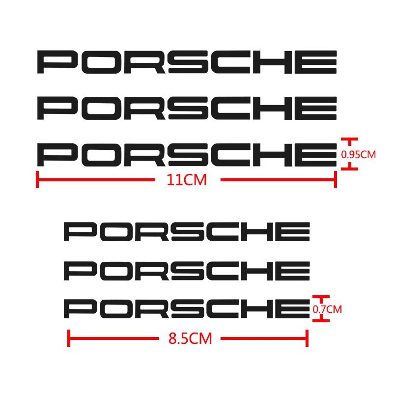 wsdz2 New For Porsche Cayenne Panamera Macan 911 Taycan Boxster Auto Accessories Car Brake Caliper Badge Sticker Emblem Decals